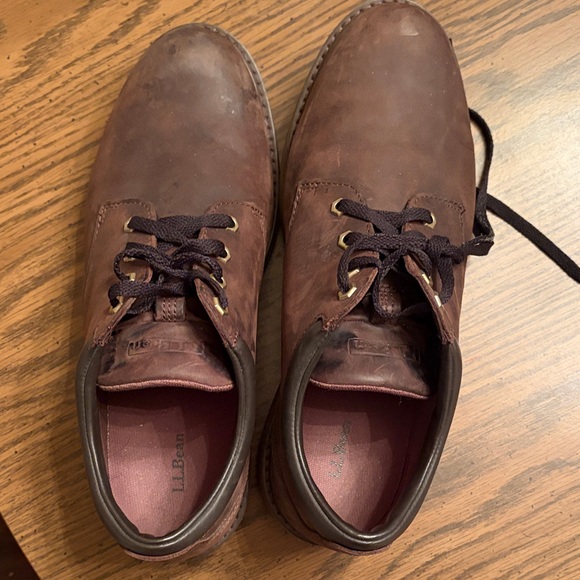 L.L. Bean Men\'s Dark Brown Leather Oxfords